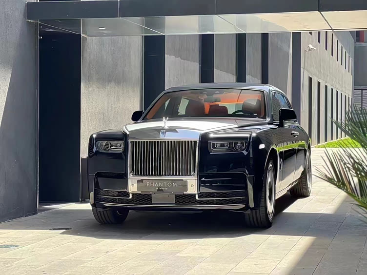 劳斯莱斯幻影加长双拼色/爱马仕橙内饰 大哥座驾_车家号_发现车生活