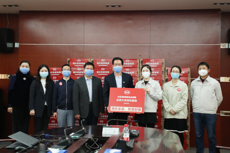 2月13日，比亚迪首批海外援赠医疗物资N95口罩顺利交付医院一线