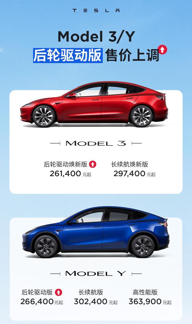 特斯拉Model3涨价图片