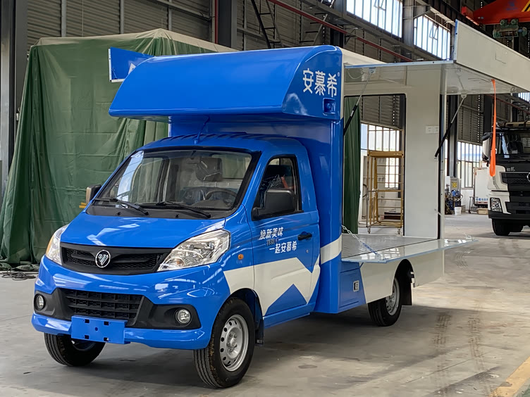 这款安慕希酸奶定制的福田翼展售货车引爆创业新风口