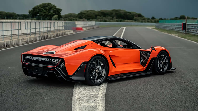 czinger在古德伍德速度节首秀橙色21c v max_车家号_发现车生活_汽车