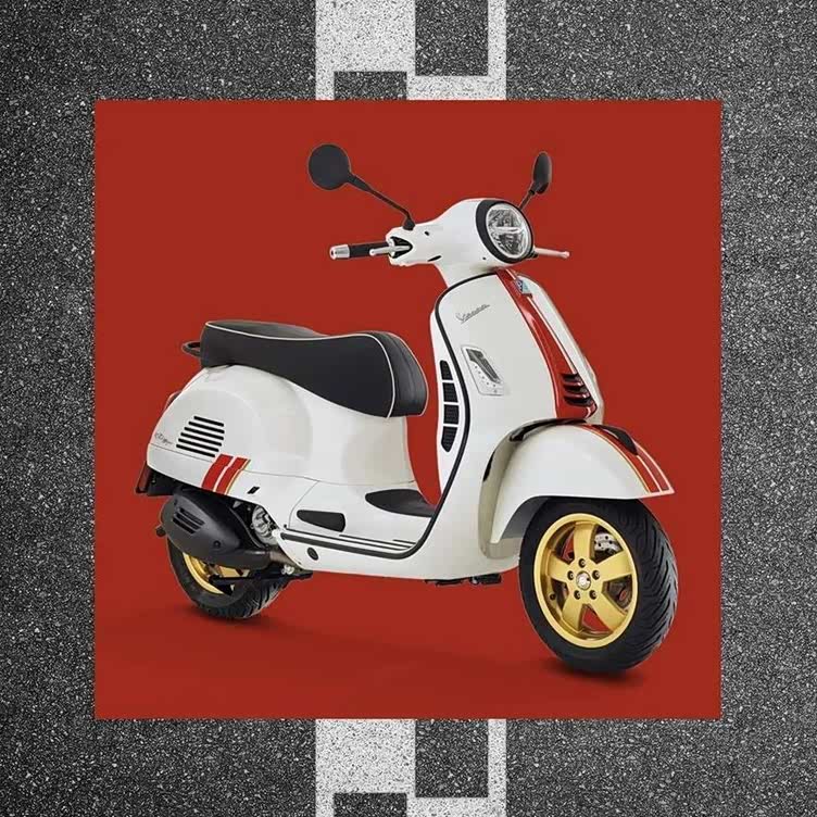 这款踏板车不便宜vespagts300特别版售价528万起来看看吧