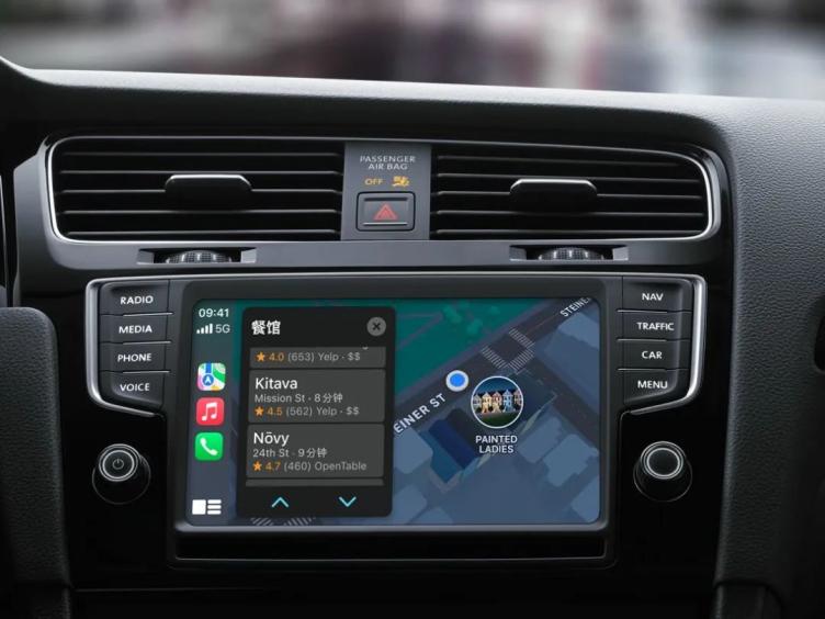 自2014年開始有apple carplay系統用於集成在汽車和蘋果移動設備.