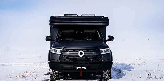 长城炮越野升顶房车问世20t柴油动力配氮气避震电动绞盘