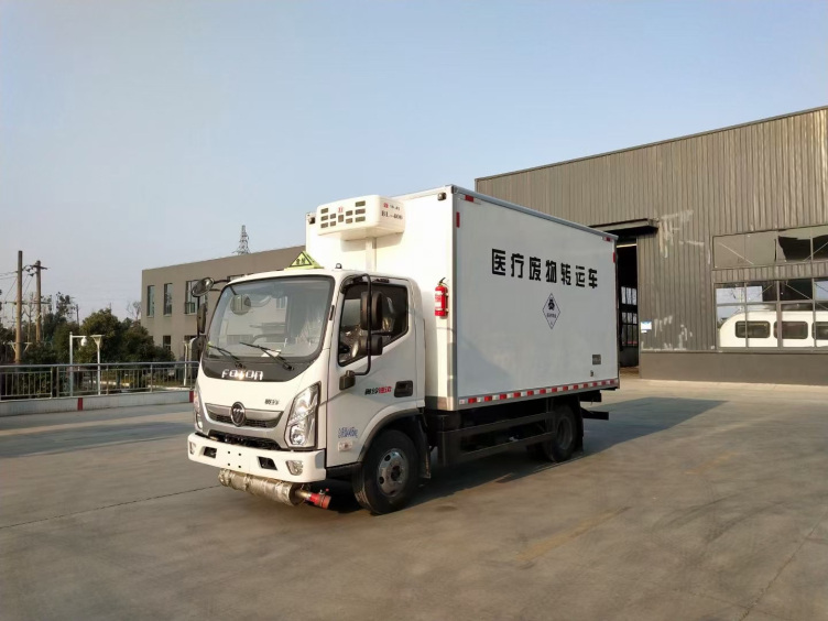 福田奥铃医疗废物转运车蓝牌42米医疗废物转运车