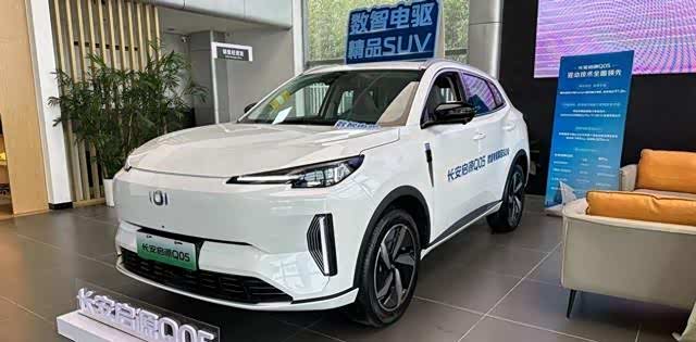 不过作为一辆新能源车型,长安启源q05的前脸是封闭式的造型,进气格栅