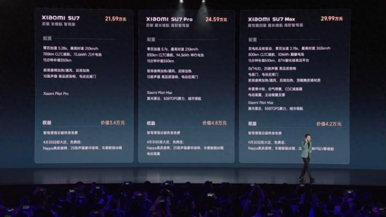 小米su7正式上市对标极氪007胜算几何网友性价比是关键