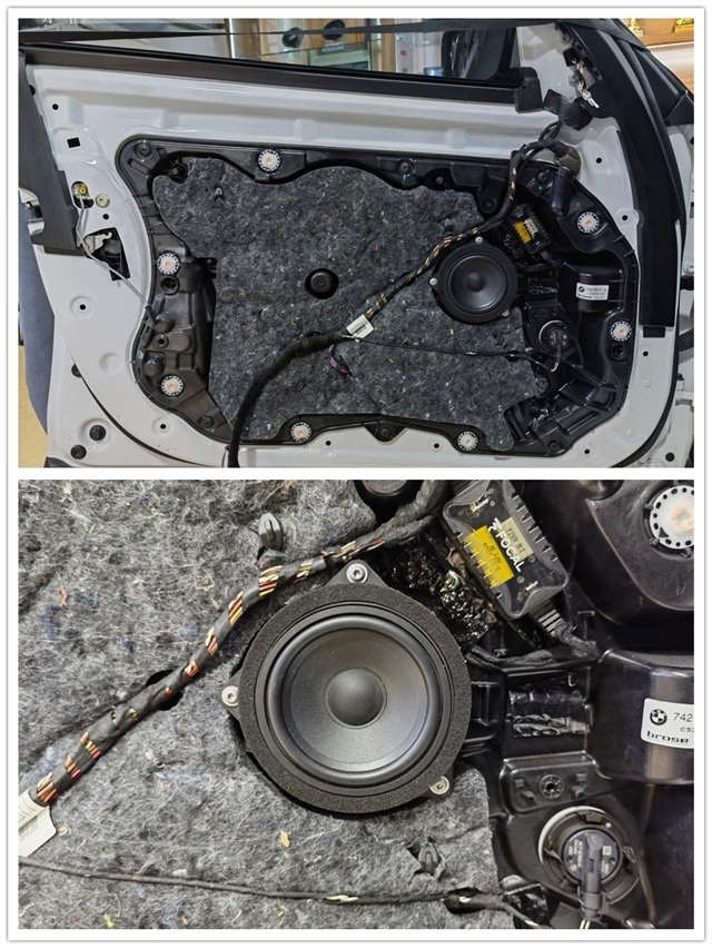 泉州宝马x3汽车音响改装劲浪isbmw100l两分频诗芬尼bo10功放