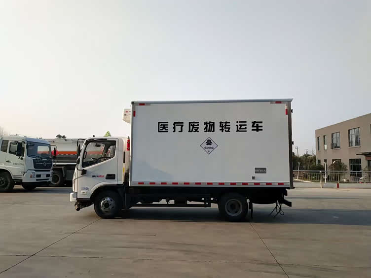 福田奥铃医疗废物转运车蓝牌42米医疗废物转运车