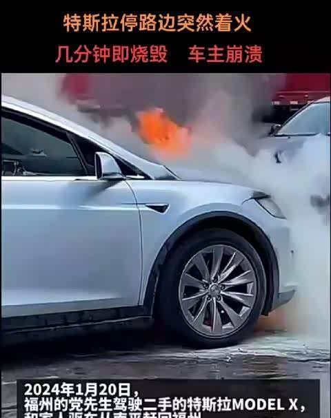 7万公里的特斯拉自燃车主崩溃嚎啕电动车的安全性能到底怎么样