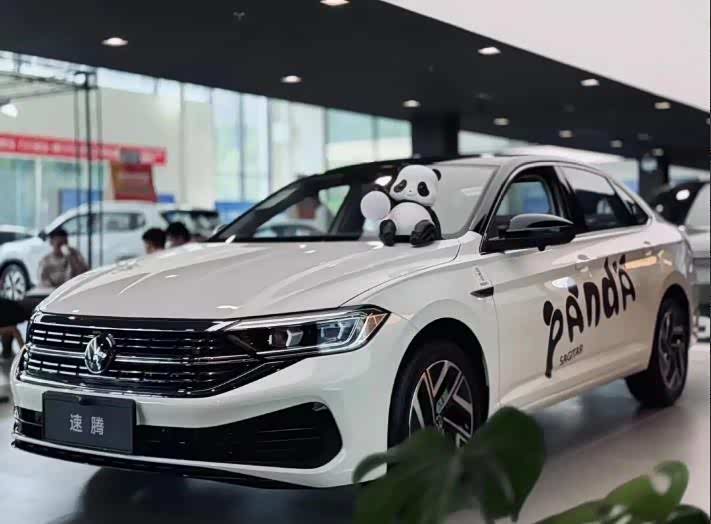 大众速腾盼达版实车曝光,内外涂装熊猫图样,配置全新提升